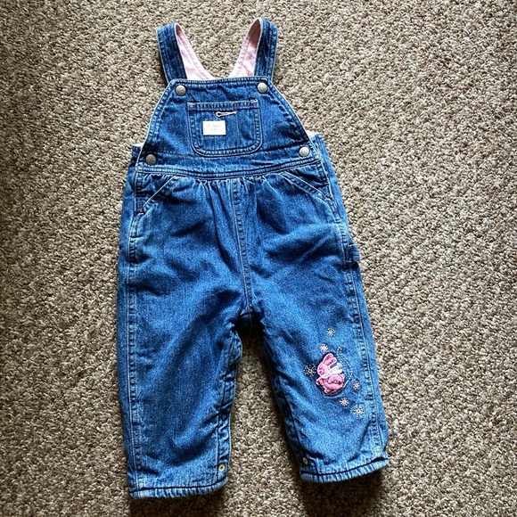 Vintage Oshkosh Baby Bunny Denim Overalls 🐰